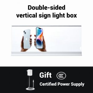 Table-standing Double Side Poster Changeable Menu Board Display Light Box Sign