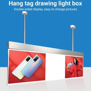 Indoor Use Only - Top-hanging Poster Changeable Double Side Advertising Light Box Sign