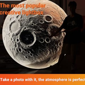 Indoor & Outdoor Use - Perfect Atmosphere Backdrop Decorative Creative Round Shape Light Box Sign