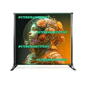 Luxury Telescopic Stands 8x8ft and 10x8ft with Vinyl Banner