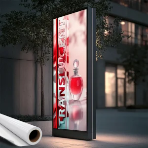 White Translucent Backlit Adhesive Vinyl